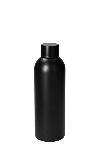Thermo Edelstahl-Trinkflasche Ibiza Volumen: 500 ml Farbe: Schwarz Druck: ohne Druck